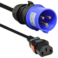 IEC 60309 (6h) 15 Amp 250 Volt Locking Detachable Cord Set